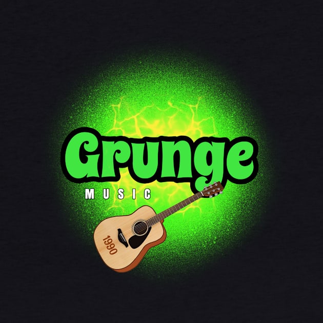 GRUNGE MUSIC 1990 by DRAWGENIUS